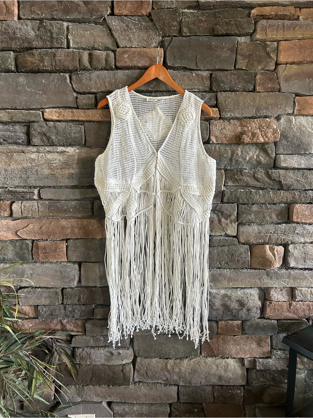 Idyllwind Miranda Lambert Country Boho Western Crochet Fringe Vest Size XL